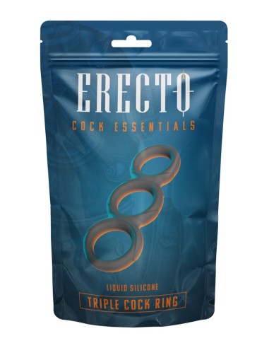 Triple Cock Ring liquid silicone - Erecto